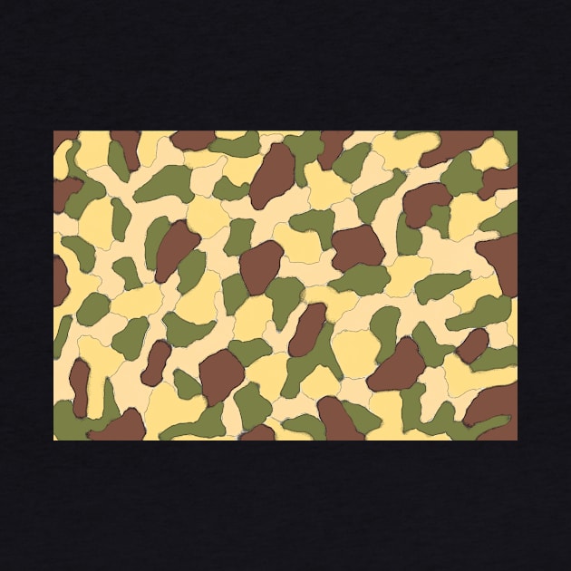 Military Camouflage Army Green Camo Pattern by JonDelorme